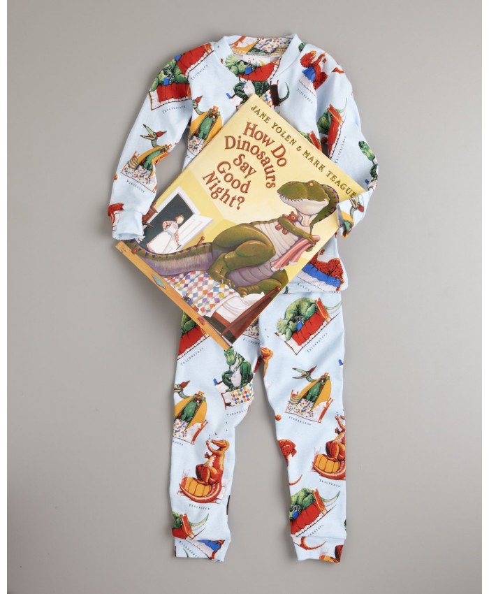  Gift Set How Do Dinosaurs Say Goodnight (Pajama + Book)